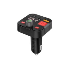 FM модулятор Promate PowerTune 30w USB-A OTG/USB-A QC3.0/USB-C BLACK (powertune-30w.black)