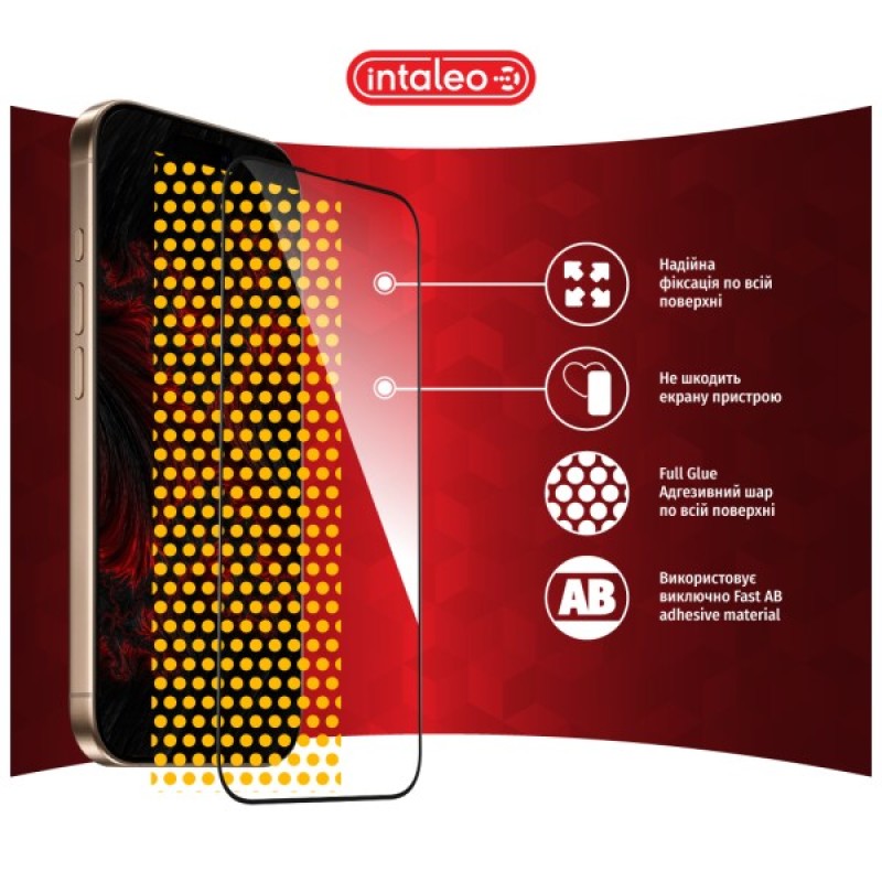 Скло захисне Intaleo Full Glue Apple iPhone 16 Pro Black (1283126593802)