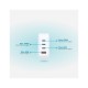Зарядний пристрій D-Link 3xUSB-C + 1xUSB-A 100W GaN white (DCP-101)