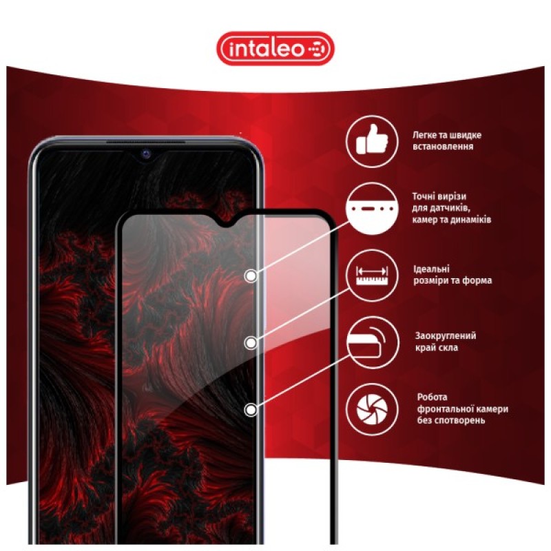 Скло захисне Intaleo Full Glue Vivo Y21S Black (1283126527012)