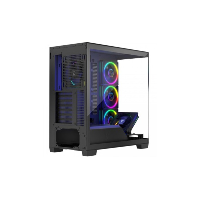 Корпус Modecom VOLCANO STELLAR ARGB MIDI 5x120mm fans BLACK (AT-STELLAR-5F-ARGB-10)