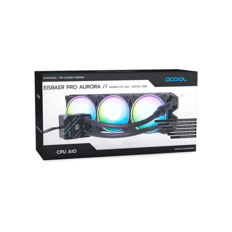Система рідинного охолодження Alphacool Eisbaer Pro Aurora 360 CPU AIO (1019572)