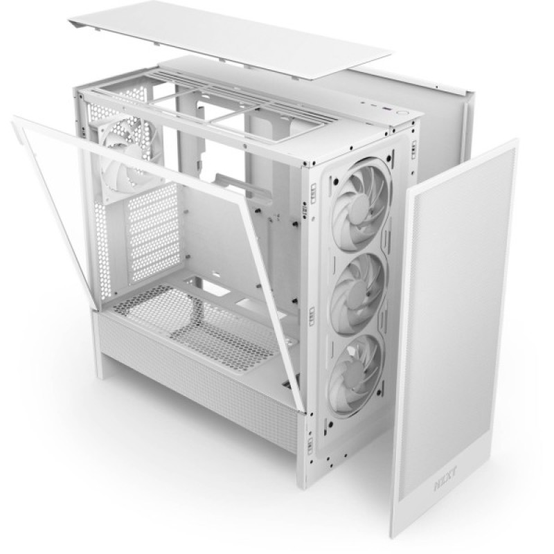 Корпус NZXT H5 Flow RGB Compact All White (CC-H52FW-R1)