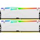 Модуль пам'яті для комп'ютера DDR5 32GB (2x16GB) 6000 MHz Beast White RGB EXPO Kingston Fury (ex.HyperX) (KF560C30BWEAK2-32)