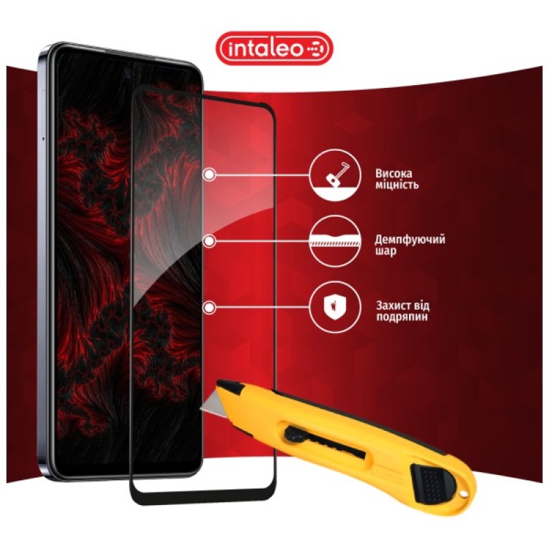 Скло захисне Intaleo Full Glue Infinix Hot 40i Black (1283126588945)