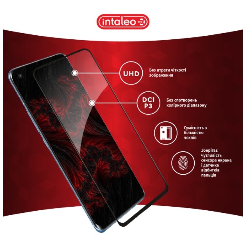 Скло захисне Intaleo Full Glue Xiaomi Mi 11 Pro Black (1283126521164)