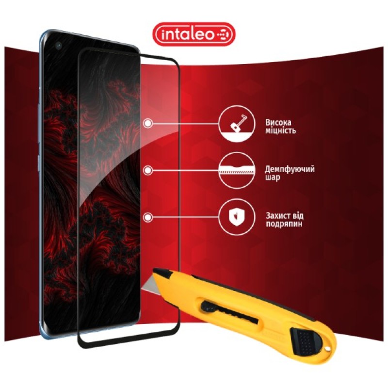 Скло захисне Intaleo Full Glue Xiaomi Mi 11 Pro Black (1283126521164)