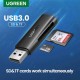 Зчитувач флеш-карт Ugreen USB 3.0 Type-A for 2xSD 5Gb CM264 (60722)