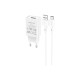 Зарядний пристрій BOROFONE BA68A Glacier USB + cable USB to USB-C 10.5W White (6974443385731)