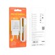 Зарядний пристрій BOROFONE BA68A Glacier USB + cable USB to USB-C 10.5W White (6974443385731)