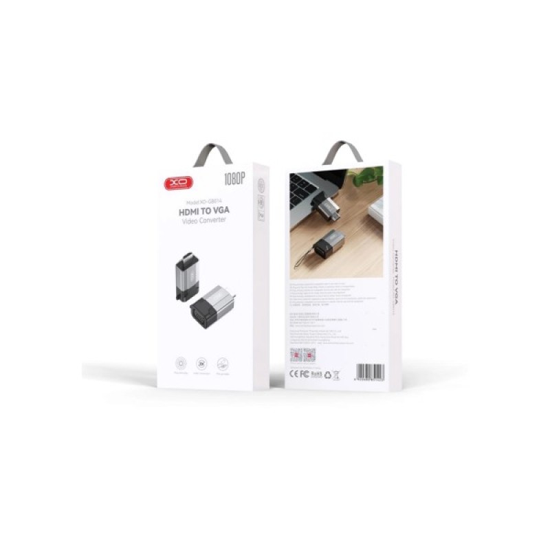 Перехідник HDMI to VGA XO (GB014-HDMIVGA.tranish)