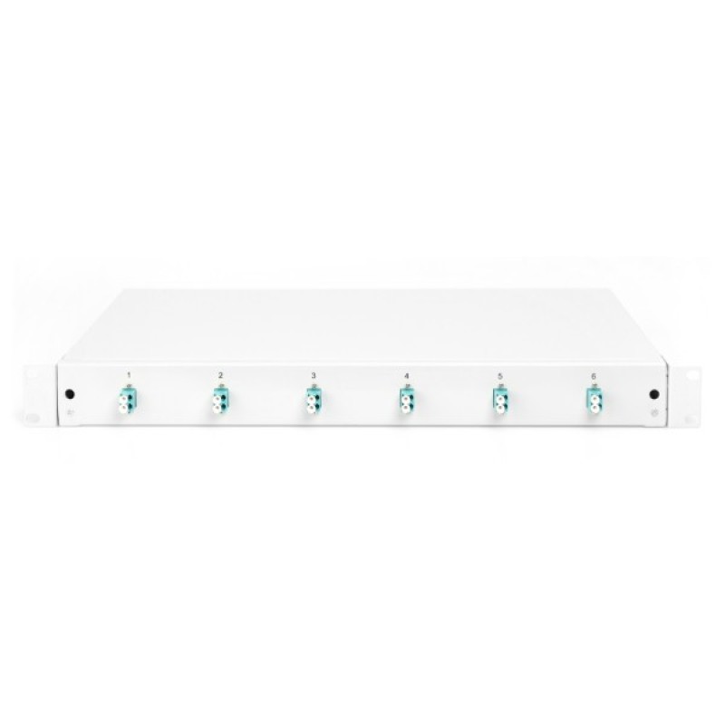 Патч-панель 1U 19", 6xLC duplex, incl, Splice Cass, OM3 Color Pigtails, Adapter Digitus (DN-96330/3)