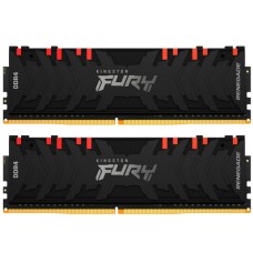 Модуль пам'яті для комп'ютера DDR4 16GB (2x8GB) 4266 MHz Renegade RGB Black Kingston Fury (ex.HyperX) (KF442C19RBAK2/16)