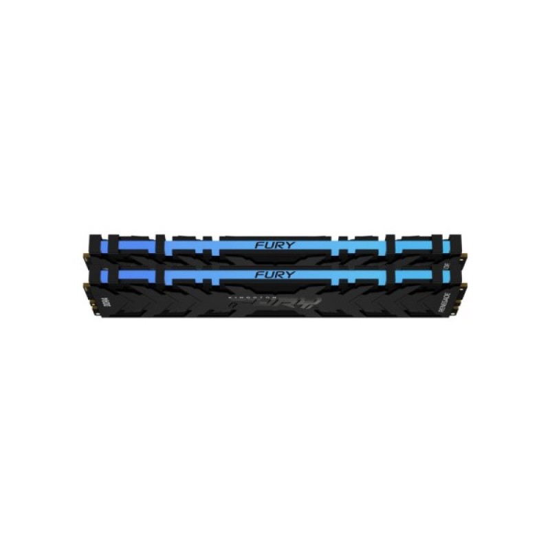 Модуль пам'яті для комп'ютера DDR4 16GB (2x8GB) 4266 MHz Renegade RGB Black Kingston Fury (ex.HyperX) (KF442C19RBAK2/16)