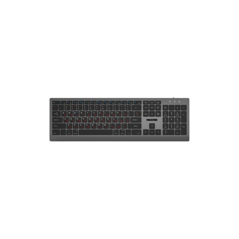 Клавіатура Maxxter KBW-01G-UA Wireless UA Gray (KBW-01G-UA)