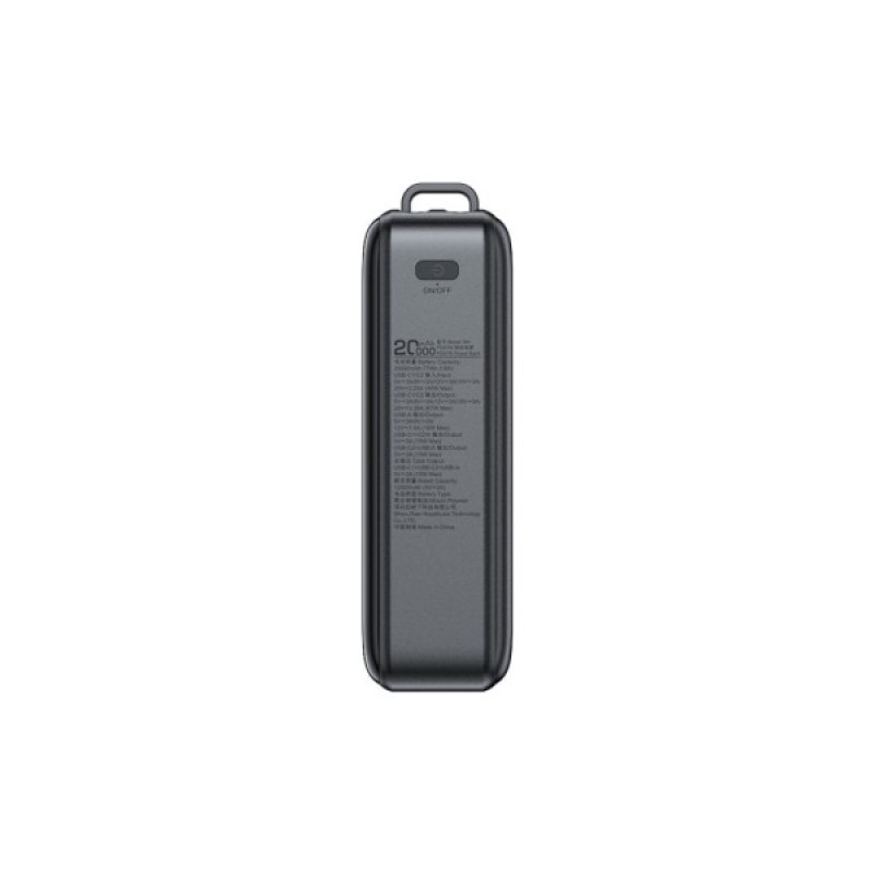 Батарея універсальна Acefast 20000mAh 67W PD/3.0, 20В/3.35A Type-C, USB-A, with cable, Li-ion M4 Black (6974316282723)