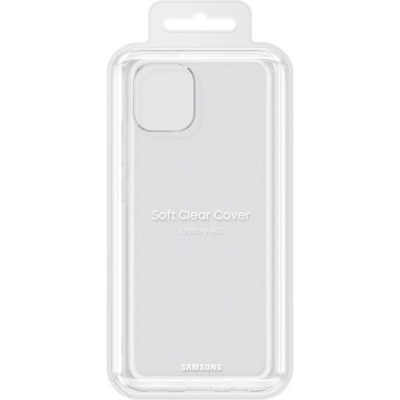 Чохол до мобільного телефона Samsung A03 Soft Clear Cover Transparent (EF-QA035TTEGRU)