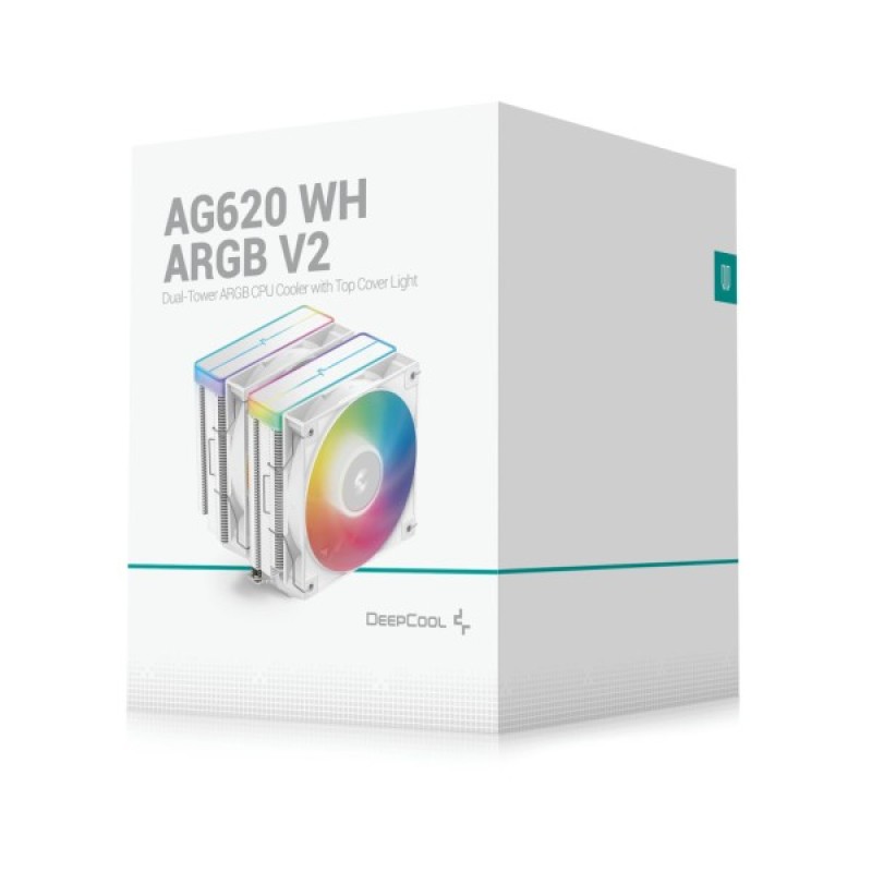 Кулер до корпусу Deepcool AG620 WH ARGB V2 (R-AG620-WHAMMN-GJD)