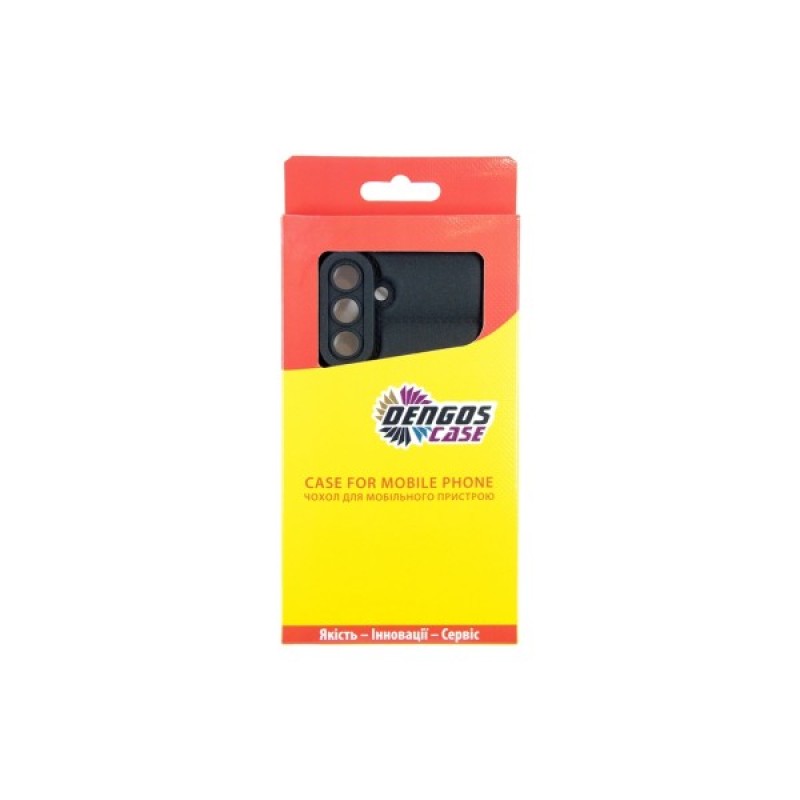 Чохол до мобільного телефона Dengos Kit Samsung Galaxy A36 5G Soft + glass (Black) (DG-KM-140)
