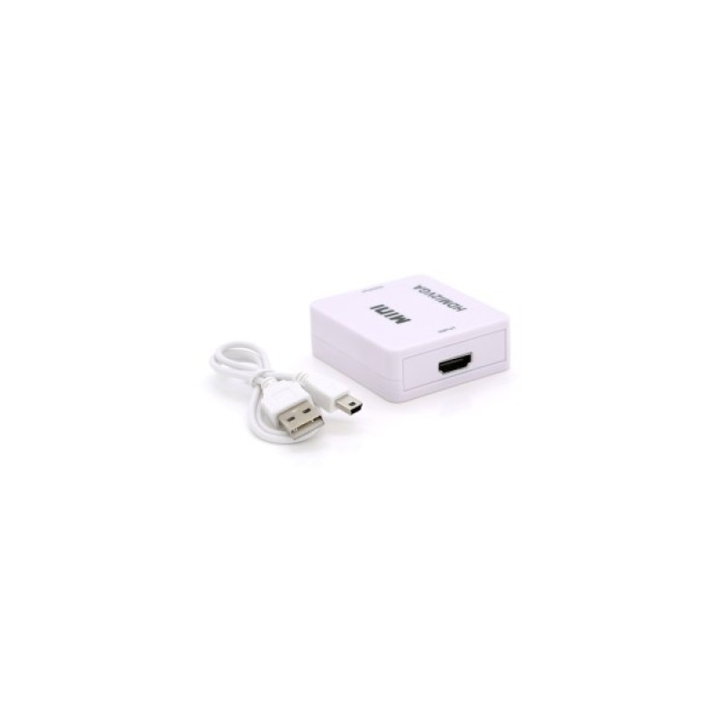 Перехідник HDMI F to VGA F 720P/1080P white Voltronic (YT-CM-HDMI/VGA)