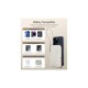 Батарея універсальна Choetech Magnetic Wireless 10000mAh 20W, PD, Qi-15W, USB-C In/Out, buid-in cabel, White (B735-CCWH)