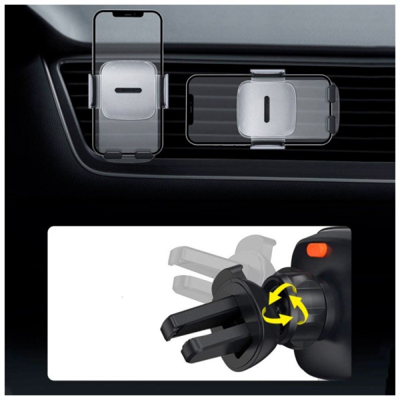 Універсальний автотримач Baseus Easy Control Clamp Car Mount Holder (A Set) Black (SUYK000001)