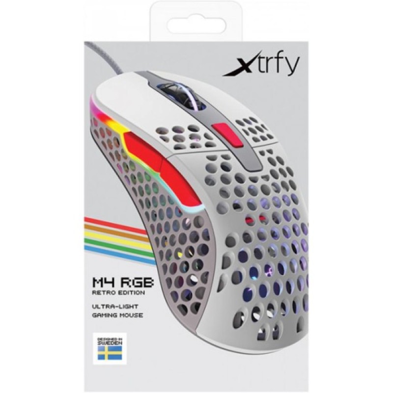 Мишка Xtrfy M4 RGB Retro Grey (XG-M4-RGB-RETRO)