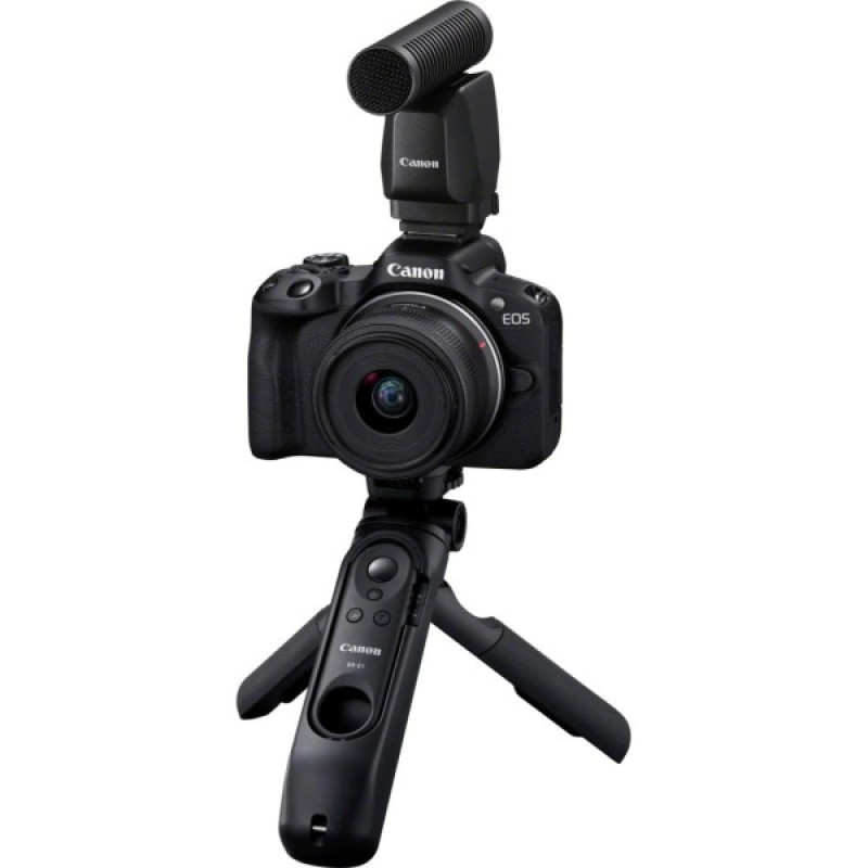 Цифровий фотоапарат Canon EOS R50 + RF-S 18-45 IS STM Black Creator Kit (5811C036)