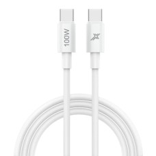 Дата кабель USB-C to USB-C 1.0m 100W white Grand-X (CC-100W)