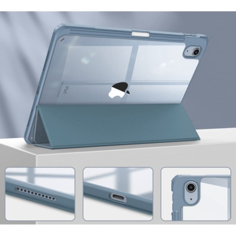 Чохол до планшета BeCover Soft Edge TPU Apple Pencil Apple iPad Air (4/5) 2020/2022 10.9" Blue Haze (711697)