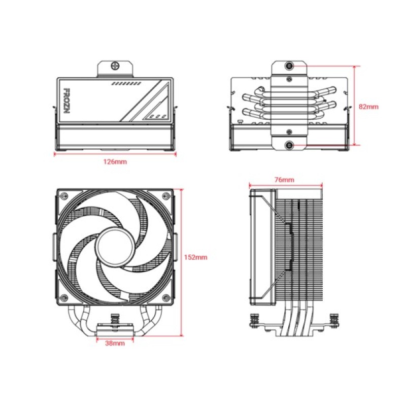 Кулер до корпусу ID-Cooling FROZN A410 SE ARGB