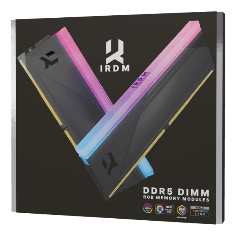 Модуль пам'яті для комп'ютера DDR5 32GB (2x16GB) 6000 MHz IRDM RGB Black Goodram (IRG-60D5L30S/32GDC)