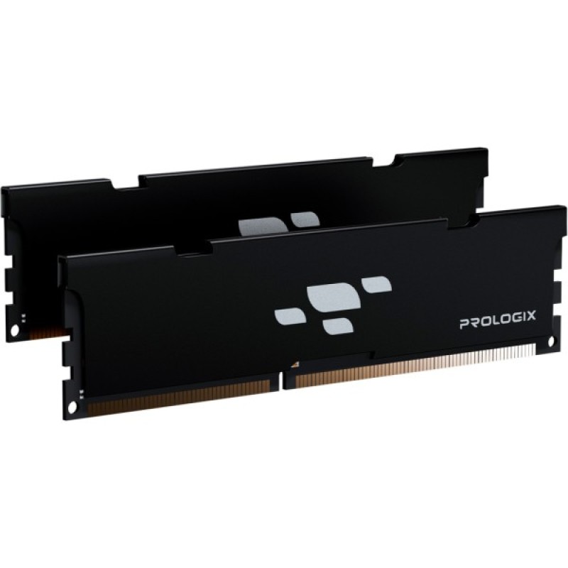 Модуль пам'яті для комп'ютера DDR5 32GB (2x16GB) 6000 MHz Black Prologix (PRO32GB6000B5K)