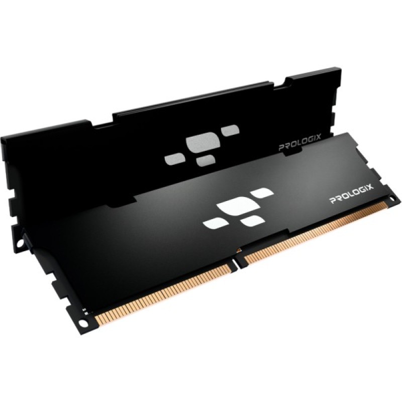 Модуль пам'яті для комп'ютера DDR5 32GB (2x16GB) 6000 MHz Black Prologix (PRO32GB6000B5K)