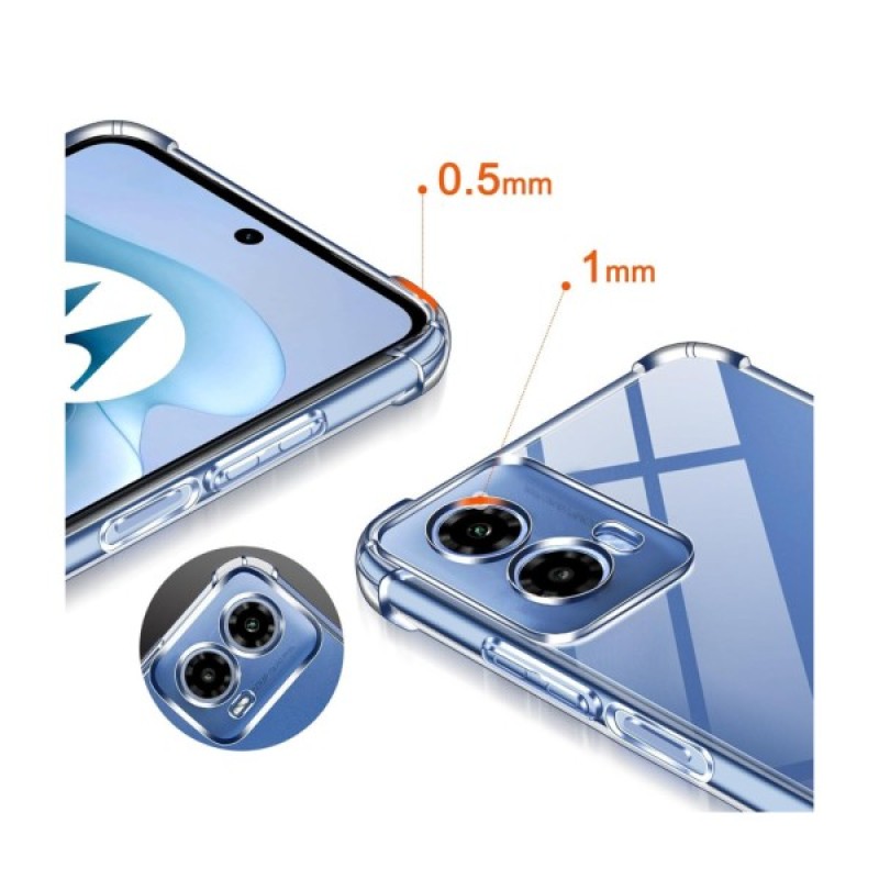 Чохол до мобільного телефона BeCover Anti-Shock Motorola Moto G35 Clear (712779)