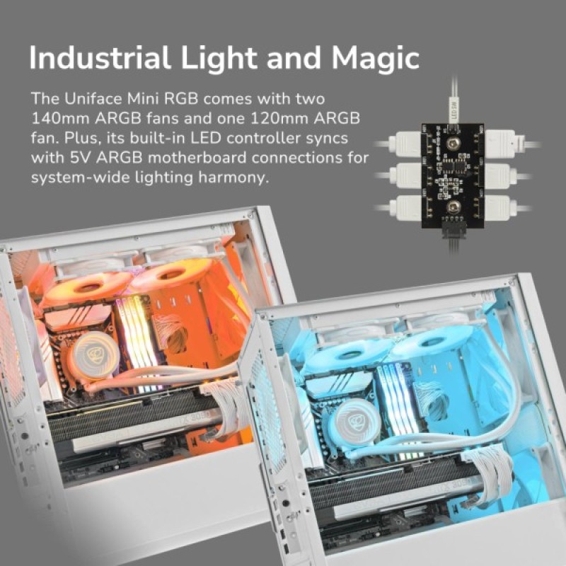 Корпус Cougar UNIFACE MINI RGB White