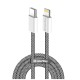 Дата кабель USB-C to Lightning 2.0m (PDF Fast Charging 27W) black ColorWay (CW-CBPDCL068-BK)