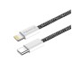 Дата кабель USB-C to Lightning 2.0m (PDF Fast Charging 27W) black ColorWay (CW-CBPDCL068-BK)