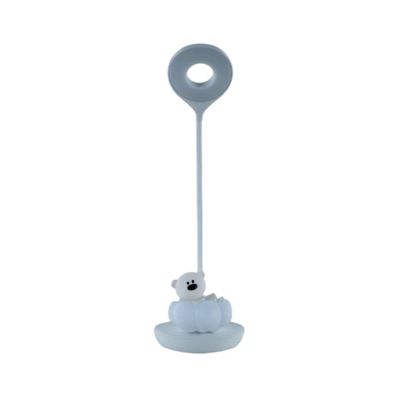 Настільна лампа Kite Cloudy Bear LED з акумулятором, біла (K24-493-2-1)