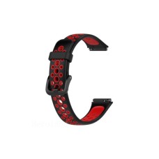 Ремінець до фітнес браслета BeCover Vents Style для Huawei Band 7/Honor Band 7 Black-Red (709440)