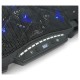 Підставка до ноутбука IceCoorel 10-17", 15*60mm 2500 RPM, TYPE-C+USB, 400x305x39mm, Black (K12)