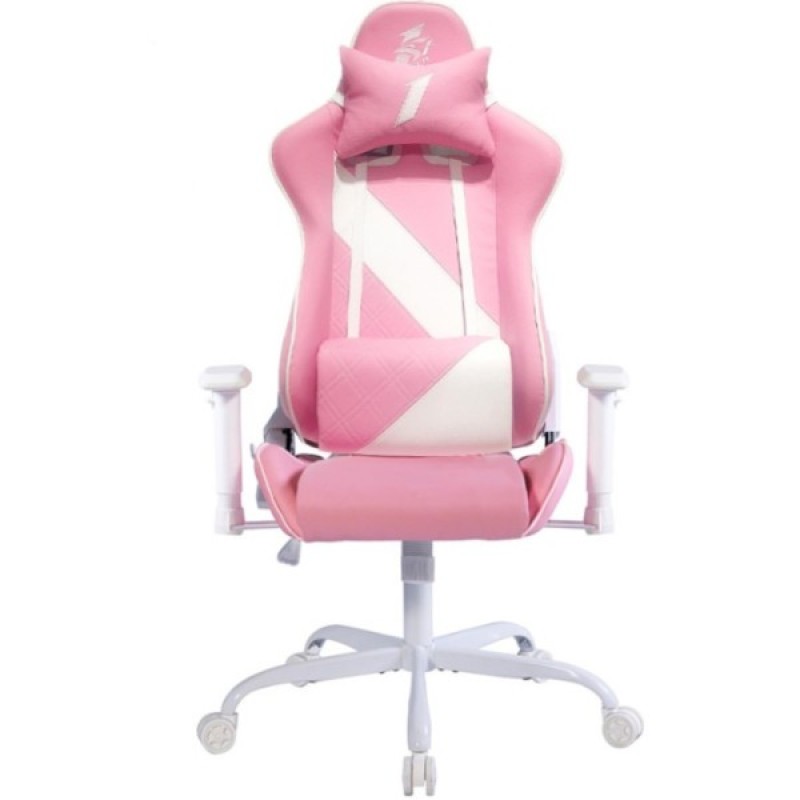 Крісло ігрове 1stPlayer S02 Pink-White