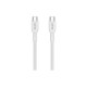 Дата кабель USB-C to USB-C 1.0m OnWire 60CL C-C 60W COLOR Braided 1m White Canyon (CND-CCAP60AB10W)