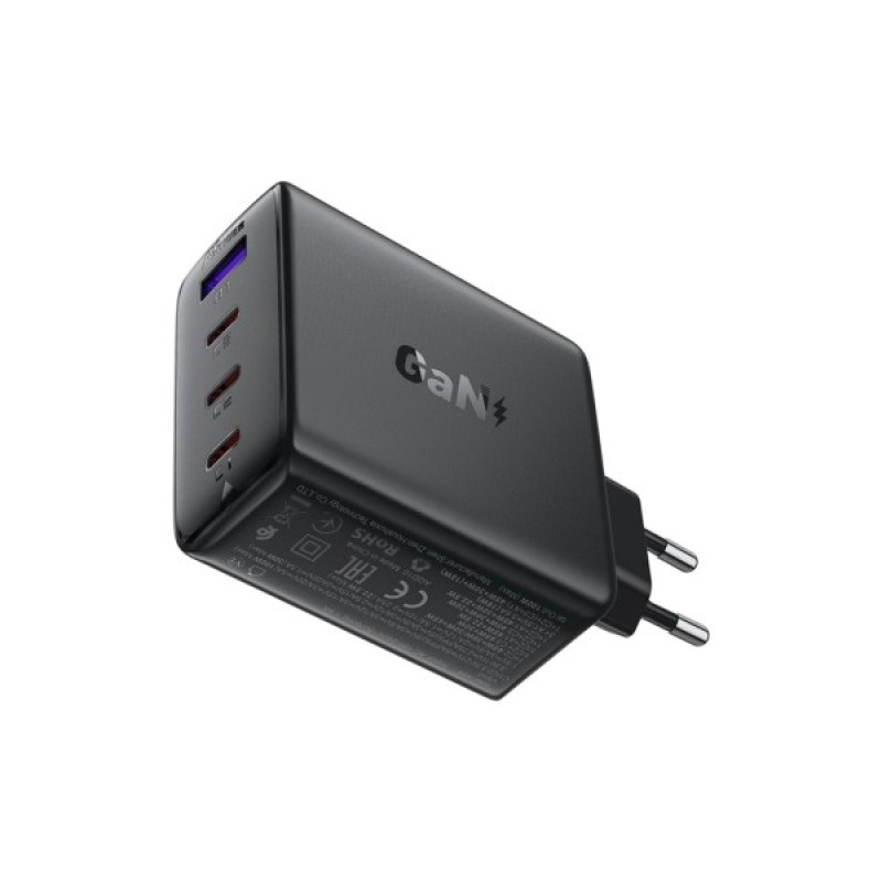 Зарядний пристрій Acefast 4xUSB 100W (3xUSB-C+USB-A) Gan A94 Fast Charger Black (6974316283133)