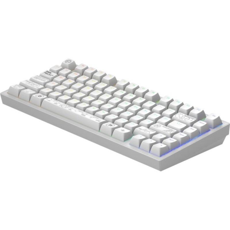Клавіатура Dark Project ALU81 Terra Nova PBT RGB Mech G3MS Moonstone White (DPKB_NOVA_81_ANSI_WHITE_UA)