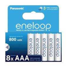 Акумулятор Panasonic AAA Eneloop 800mAh NI-MH * 8 (BK-4MCDE/8HH)
