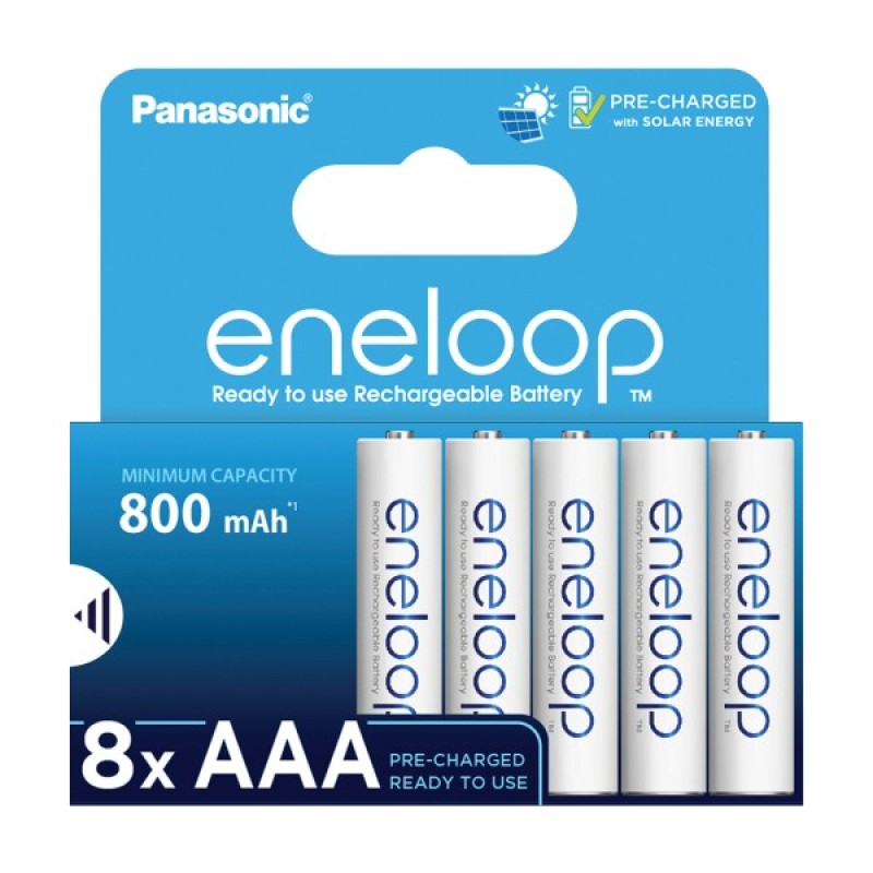 Акумулятор Panasonic AAA Eneloop 800mAh NI-MH * 8 (BK-4MCDE/8HH)