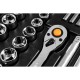 Набір інструментів Neo Tools 233шт, 1/2", 1/4", 3/8", CrV, кейс (10-078)