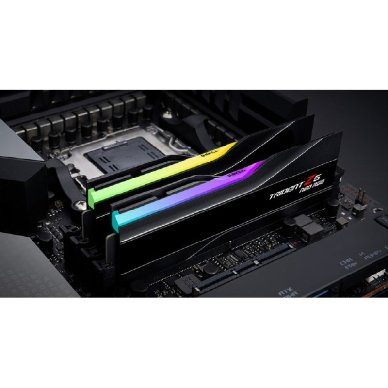Модуль пам'яті для комп'ютера DDR5 64GB (2x32GB) 6000 MHz Trident Z5 NEO RGB G.Skill (F5-6000J3040G32GX2-TZ5NR)