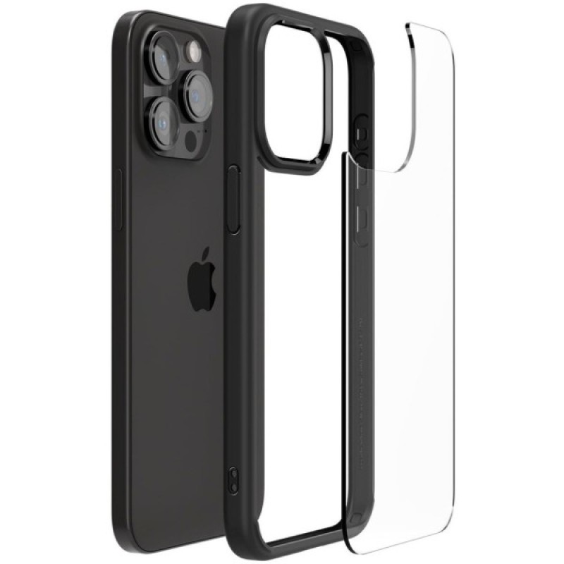 Чохол до мобільного телефона Spigen Apple iPhone 15 Pro Ultra Hybrid Matte Black (ACS06713)